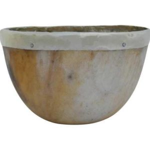 Cuenco de Cuero Crudo Grande