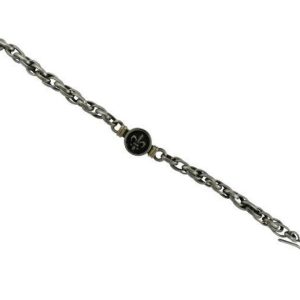 Pulsera De Alpaca Trenzada Con Dije