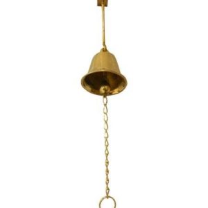 Campana De Bronce Con Cadena y Soporte
