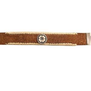 Pulsera de Carpincho Tejida Con Dije