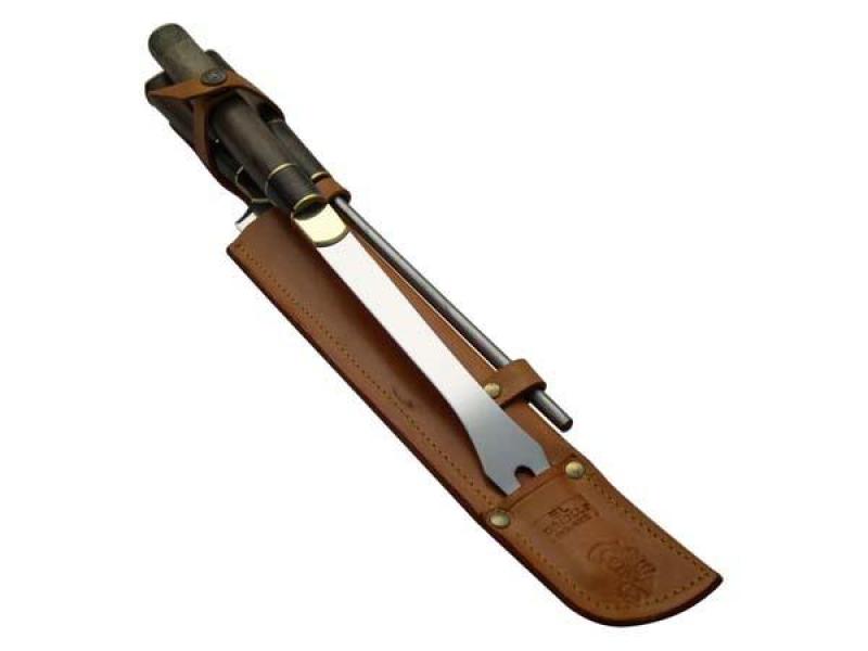 Juego Asador Criollo Triple En Madera Combinada Acero Inox. 23 Cm - Imagen 2