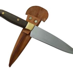 Cuchillo Entrerriano Madera 13Cm Acero Inox Vaina Vaqueta