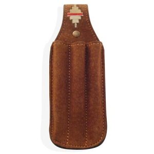 Porta Lapicera De Carpincho Bordado x 3