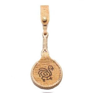 Llavero De Cuero Crudo Fino