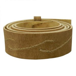 Lonja De Cuero Crudo Bordada