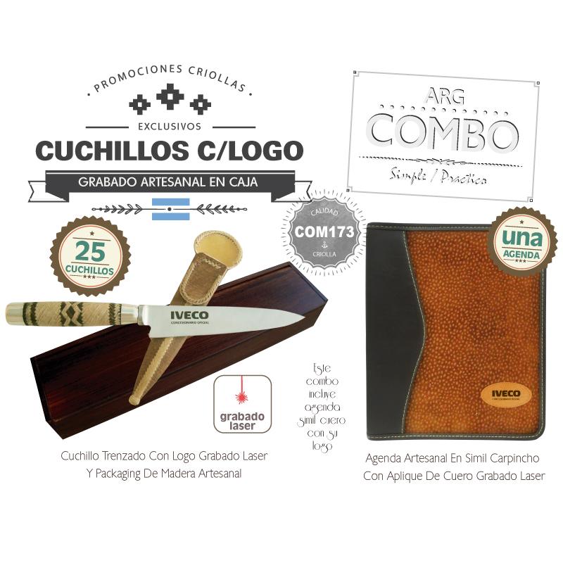 Combo (25 Cuchillos C/Caja Grabados ) + Una Agenda Grabada De Regalo