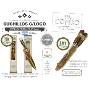 Combo (45 Cuchillos Grabados) + Un Set Criollo Grabado De Regalo