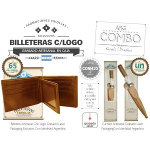 Combo (65 Billeteras Grabados) + Un Cuchillo Grabado De Regalo