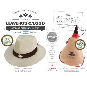 Combo (25 Sombreros Grabados) + Una Bota De Vino Grabada De Regalo