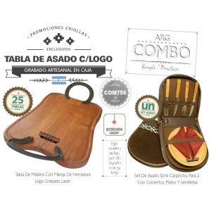 Combo (25 Tablas Grabadas) + Un Set Asado De Regalo