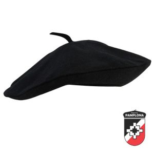 Boina Pamplona De Paño Lisa Clásica Vuelo Mujer
