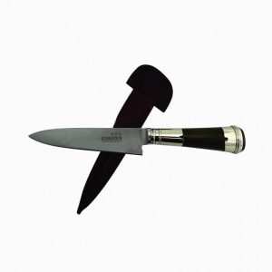 Cuchillo Madera y Alpaca 14 Cm Acero Inox Vaina Vaqueta Cocida