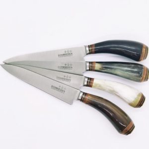 Cuchillo Asta 14Cm Acero Inox Vaina Vaqueta