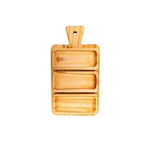 Tabla Estilo Clásico Con 3 Cuencos