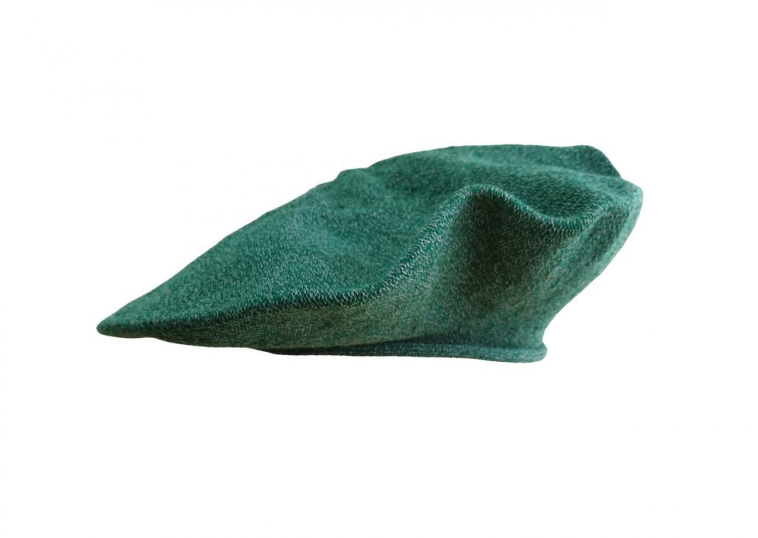 Boinas Vasca Pamplona En Hilo Jaspeado Negra y Blanco Reforzada - Imagen 7