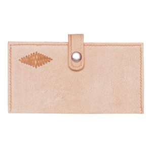 Billetera De Dama En Cuero Crud