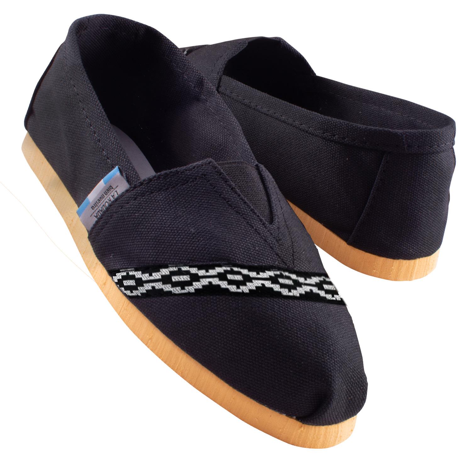 Alpargatas La Rodada De Lona Y Guarda Con Fondo De Goma Nº 34 - Imagen 6