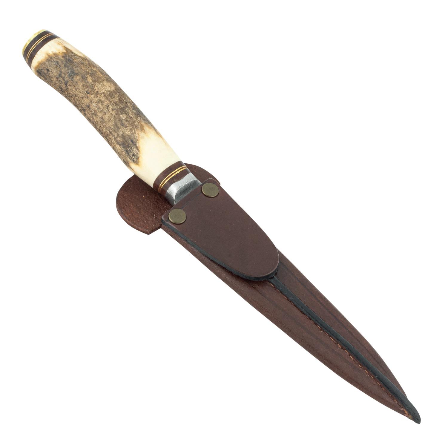 Cuchillo Ciervo 20Cm Acero Inox Vaina Vaqueta - Imagen 2