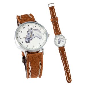Reloj con Malla Entera de Carpincho para dama