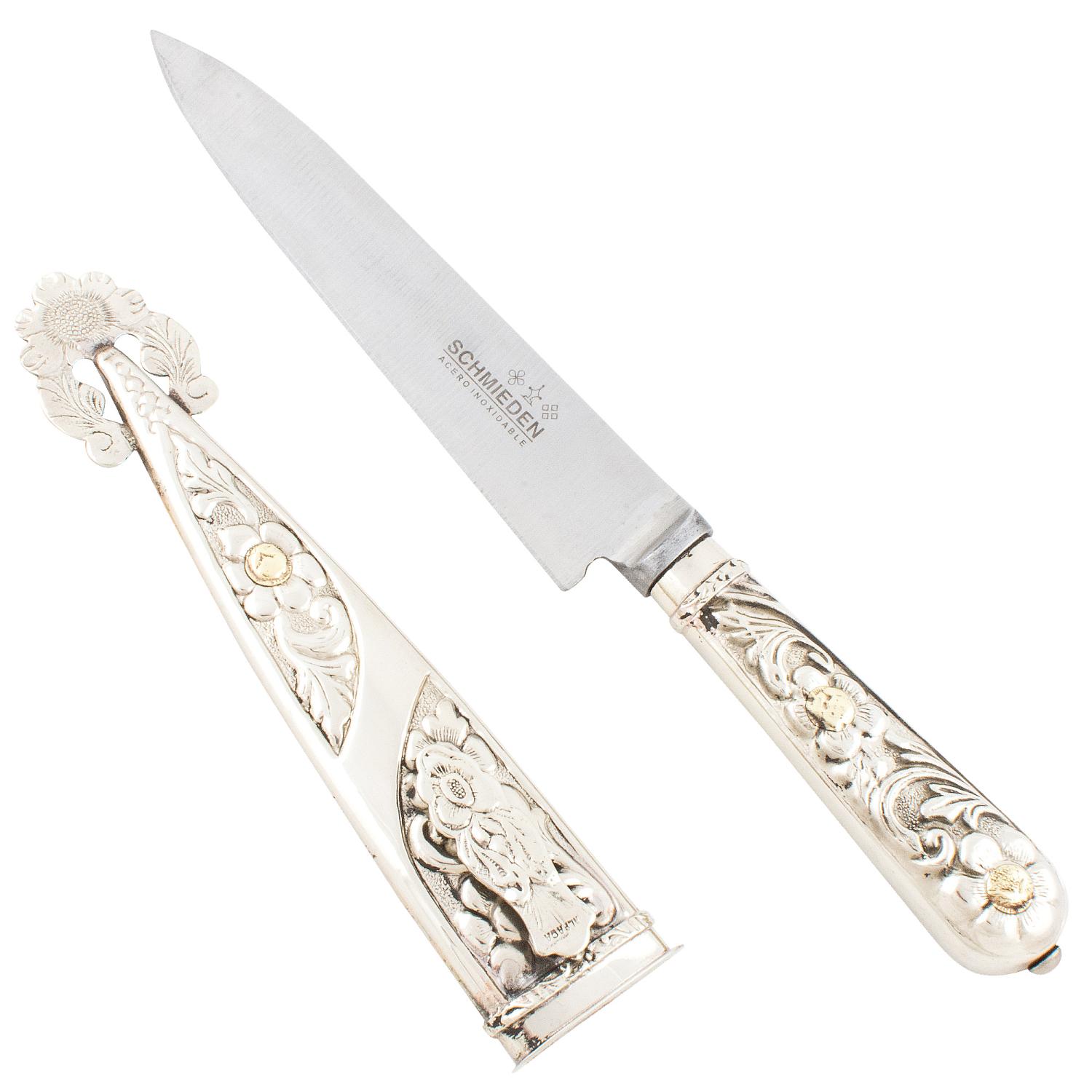 Cuchillo Criollo De Alpaca Labrada 14Cm Acero Inox - Imagen 3