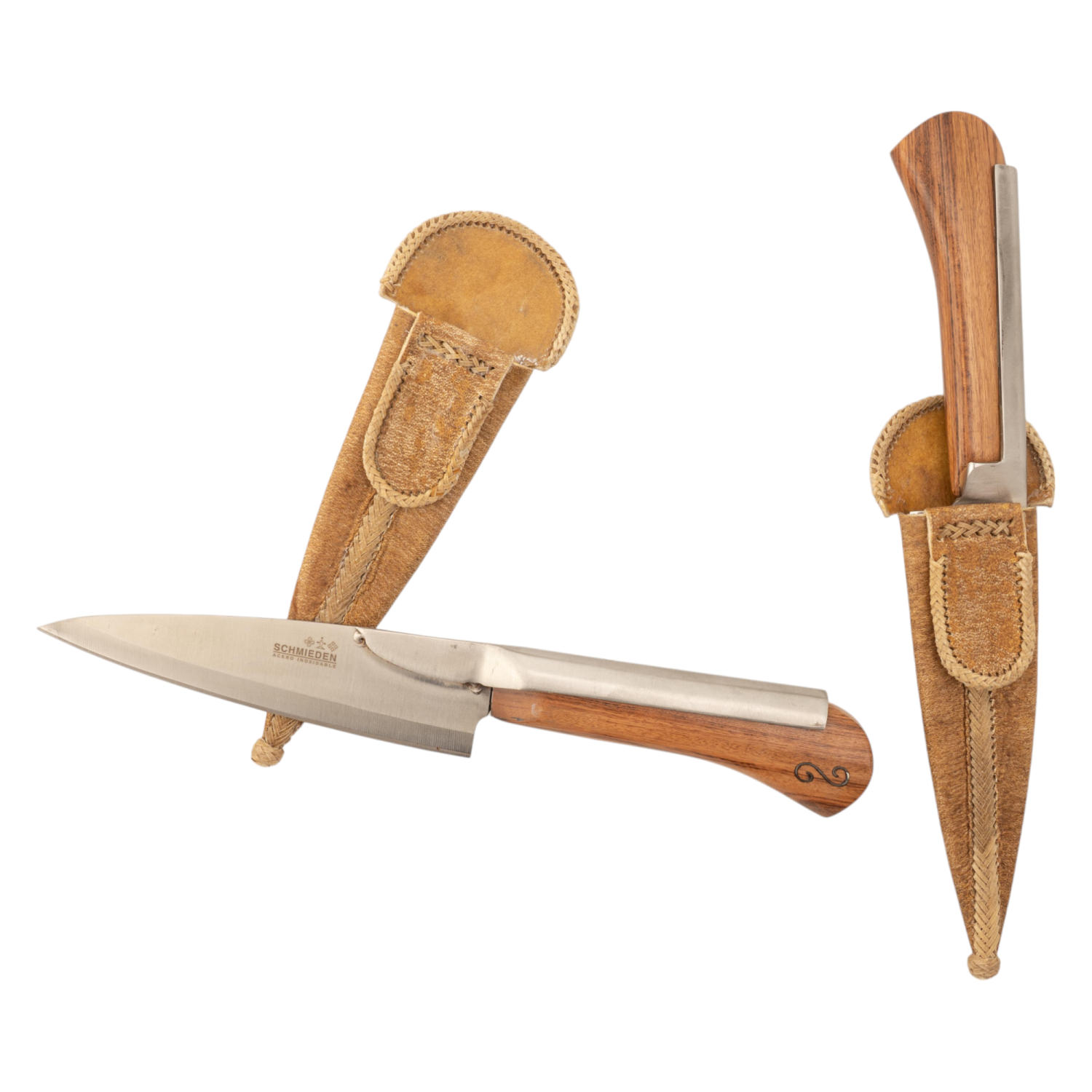 Cuchillos Mango De Madera Y Alpaca Con Hoja De Tuzar Acero Inoxidable Schmieden 14 Cm Estilo TUZAR CRIOLLO - Imagen 2