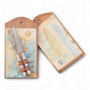 Juego de Tabla Con Cuchillo y Tenedor Virola Alpaca