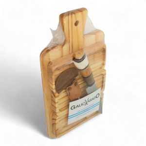 Kit de Tabla 3 cuencos y Cuchillo regional económico Gauchasado