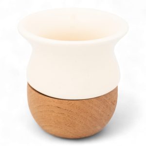 Mate de Ceramica Y Madera