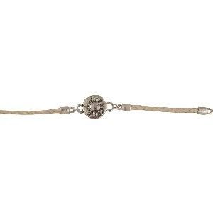Pulsera de Cuero Crudo con Dije