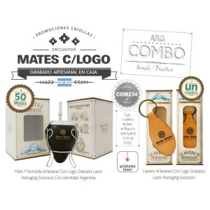 Combo (50 Mates C/Bomb. Grabados) + Un Llavero Grabado De Regalo