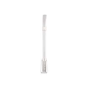 Bombilla Curva Corta De Acero Inox. Con Filtro Desarmable