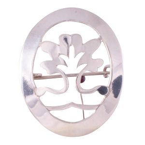 Prendedor De Alpaca Bañado En Plata Calado Diseños Varios