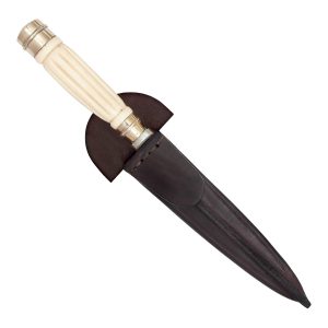 Cuchillo Marfilina 14 Cm Acero Inox Vaina Vaqueta Cocida Fina