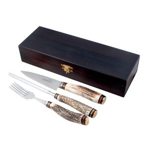 Juego Tenedor Cuchillo y Chaira