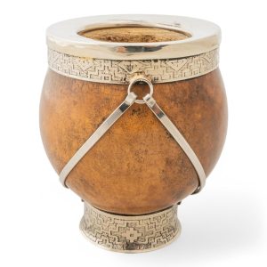 Mate Calabaza Virola De Alpaca Con Base De Alpaca