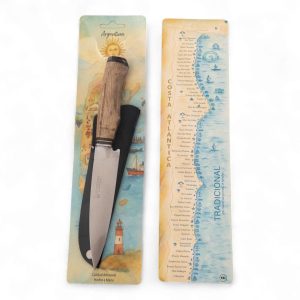 Cuchillos inxodable Con Vaina Cabo De Madera En Blister Argentina