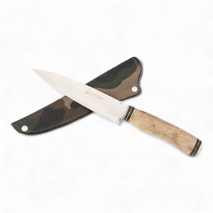 Cuchillo Madera 14Cm Acero Inox EL ESTRIBO con Vaina Estampada