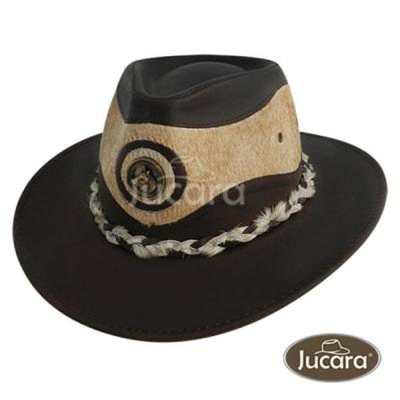 Sombrero Jucara Australiano De Cuero y Pelo - Imagen 5