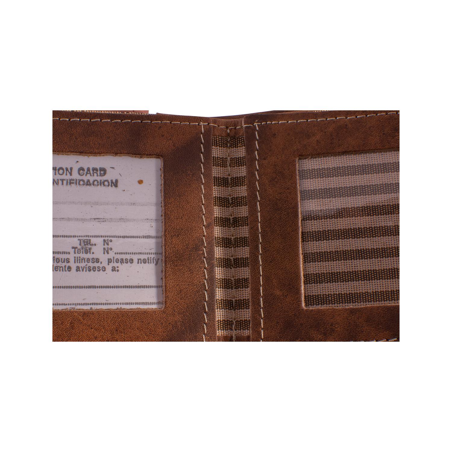 Billetera De Cuero Con 2 Volantes - Imagen 8