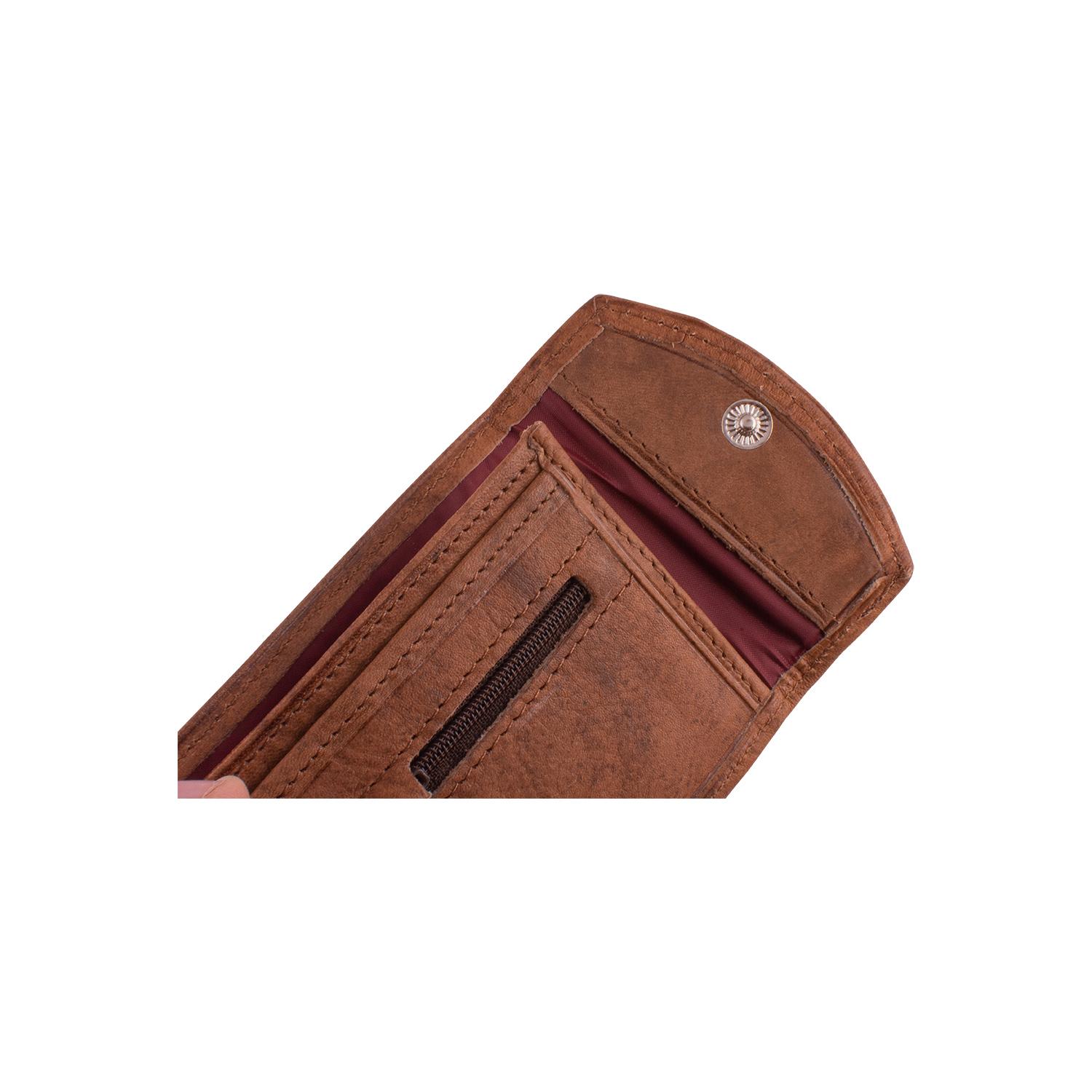 Billetera De Cuero Elegante Con Solapa - Imagen 14