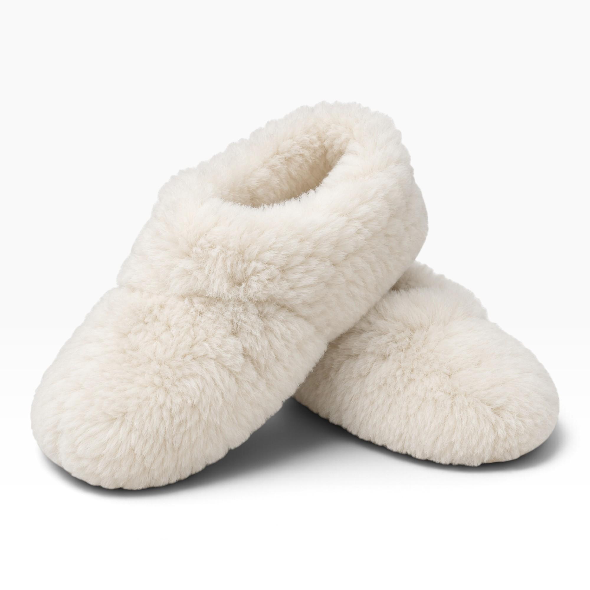 Pantufla Desmontable Blanca Lana Ovina