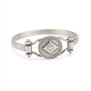 Pulsera De Alpaca Con Dije Criollo