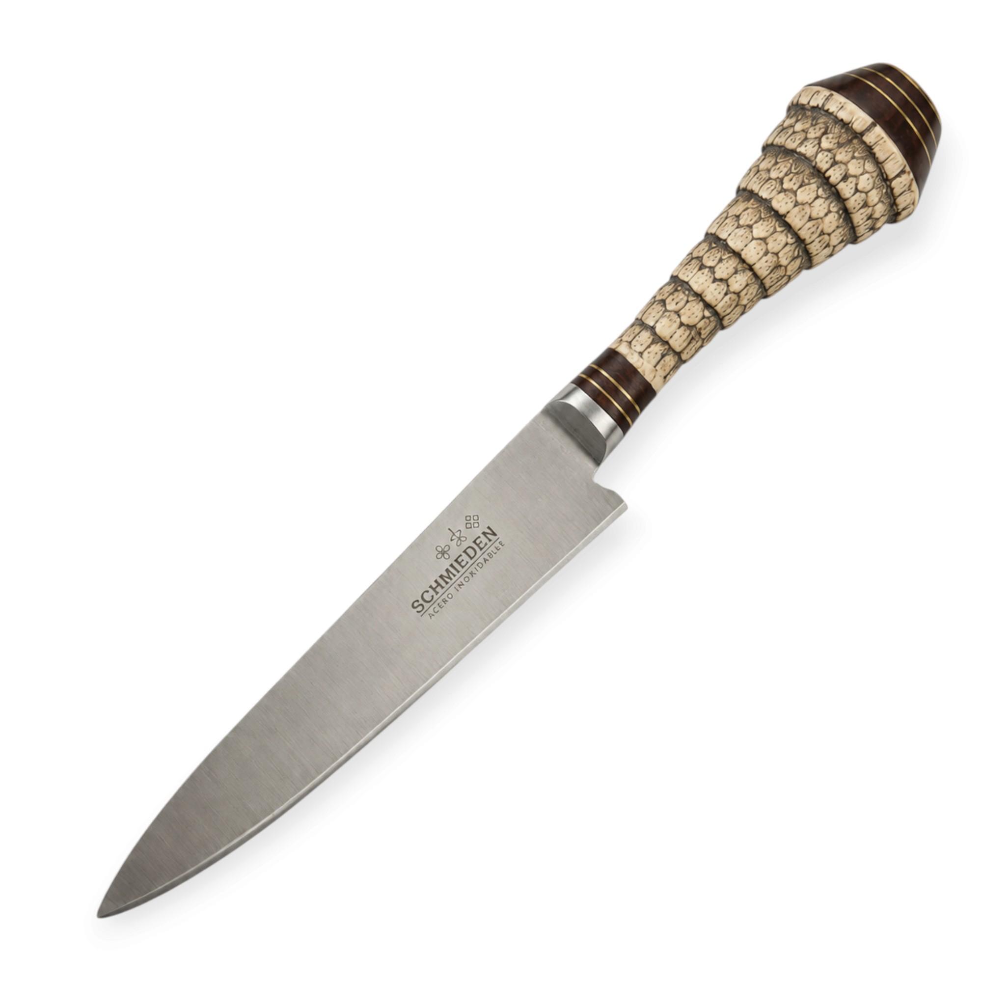 Cuchillo Eco Colita 14 Cm Acero Inox Vaina Vaqueta - Imagen 4