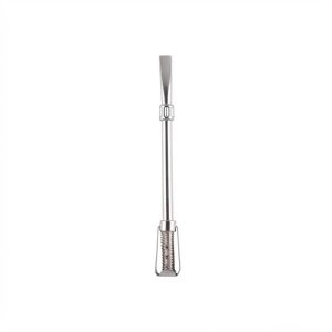Bombilla Curva Larga Niquelada Con Filtro Desarmable 16 cm