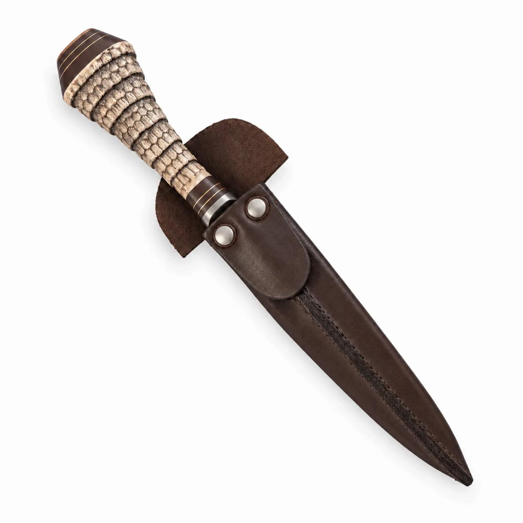 Cuchillo Eco Colita 14 Cm Acero Inox Vaina Vaqueta